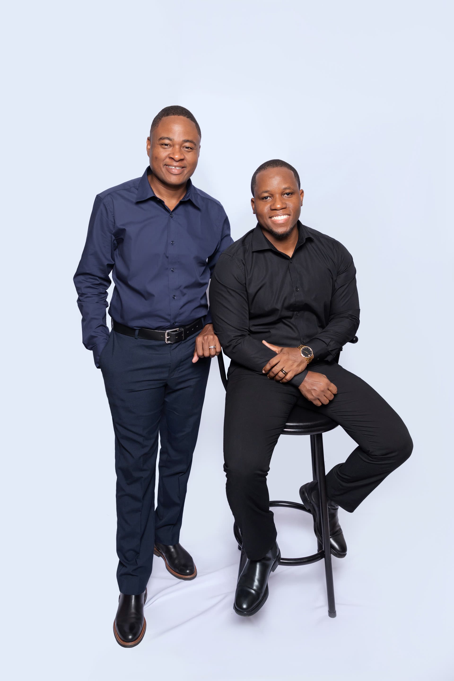 Wholeworks co-founders Derron Wallace and Jevoni Dennis in studio.